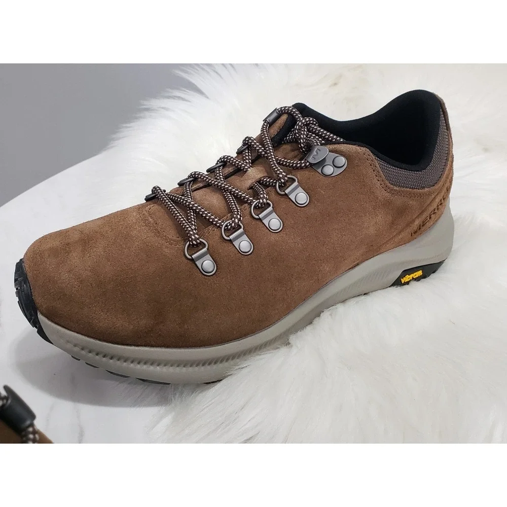 NEW NO BOX SIZE 10.5 Men Merrell Ontario Suede Sneakers HIking Shoe J16543 Brown
